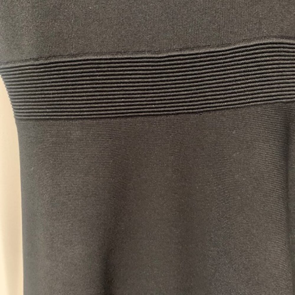 Sandro Paris Runway Faux Pearl  Black A-Line Dress Long Sleeve knit dress - Picture 5 of 6